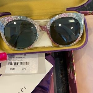 Gucci brand new multi glitter sunglasses
